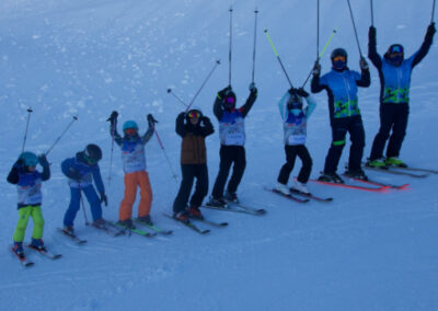 Première sortie de la saison pour le ski club Bagnères La Mongie, sur le domaine skiable du Grand Tourmalet